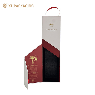 Luxury Custom Wine Box Rigid Folding Magnetic Paper Box Luxury Customized Logo 750ML For Wine Champagne Whisky