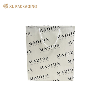 Custom White Reusable Shopping Bag Customized Luxury Christmas Packaging Gift Bags art Paper Bags