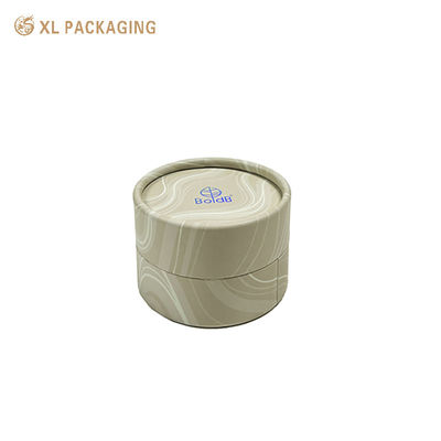Round Paper Tube Earring Gift Box, Roll Edge Cylinder Jewelry Packaging With Matte Film Hot Foil Logo Custom Size