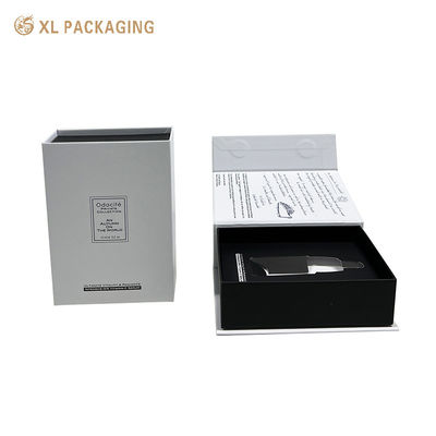 Custom Flip Clamshell Book Style Gift Box With Magnetic Closure and Logo Print