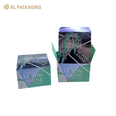 Luxury Custom Gift Box Luxury Skincare Glass Bottle Box Gold Foil Cardboard Packaging Foldable Structure Satin Interior Ideal For Branded Gifts, High-End Beauty Retail