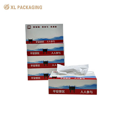 Customizable 3 Ply Virgin Wood Pulp Facial Tissue Paper Box for Scenic Spots