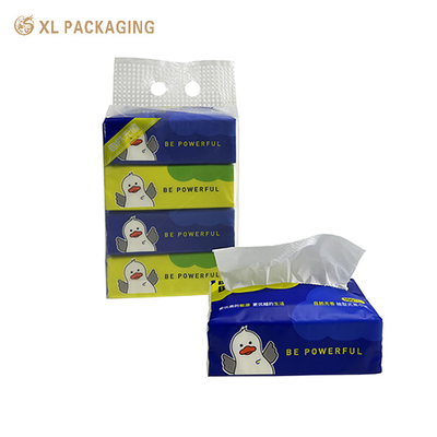 Custom Makeup Facial Paper Tissue Remover Towel Pocket Poly Facial Tissue Bag