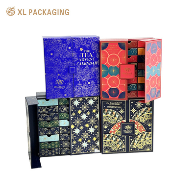 XL Packaging Custom Luxury Boxes Custom Empty Christmas Advent Calendar Packaging Box Makeup Jewelry Box For Chocolate
