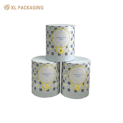 Luxury Skin Care Art Paper Tube Boxes Handmade Cardboard Cylinders With Custom Print, Satin Interior Ideal For Serum Sets Spa Gifts & Branded Collections
