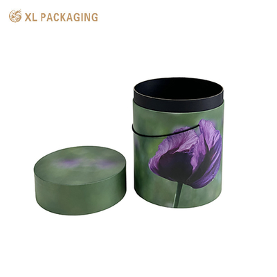 Wholesale Valentine'S Day Flower Tubes Round Roses Cylinder Boxes Bulk Customization Fast Production Festive Design  For Florists Gift Shops Global Valentine'S Suppliers