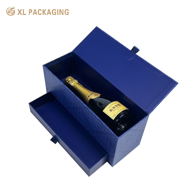 XL Packaging Custom Packaging Box Factory Two Layers Glass Bottle Packaging Box Customized Paper Wine Box With Magnetic Lid