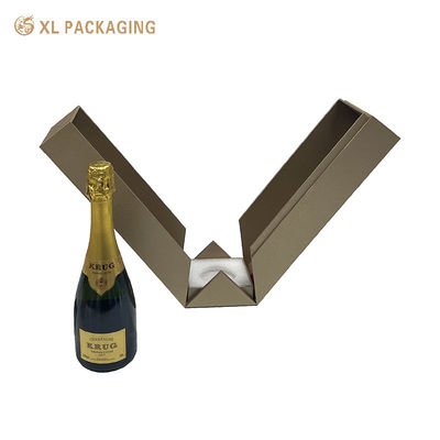 Double Side Open Paper Gift Box for Whisky Wine Alcohol Packaging Display
