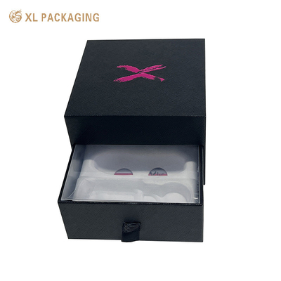 XL Packaging Custom Luxury Boxes  Custom Logo Paper Black Perfume Box Packaging Empty Perfume Boxes 2 Layers Drawer Cosmetic Gift Box
