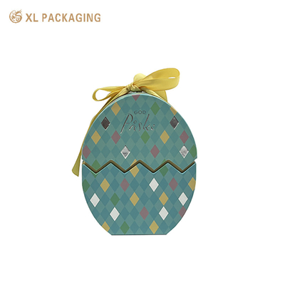 Factory Direct Wholesale Handmade Easter Holiday Egg Shaped Box Sponge Packaging Paper Packaging Soap Box Custom Logo Easter Cardboard Gift Box