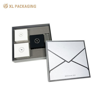Luxury Custom Rigid Top and Bottom Gift Box with Velvet Insert for Skincare Personal Care Sets