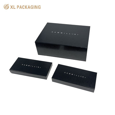 Ultra-Rigid Construction Wedding Gift Box with Premium Matte Black Finish and Hidden Magnetic Closure