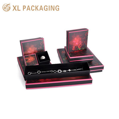 Wholesale Jewelry Box with 1.5mm Rigid Greyboard, Matte Lamination, and Velvet-Wrapped Sponge Insert for Bracelet Packaging