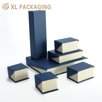 Perfect For Wedding Gifts Bridal Parties Jewelry Brands Luxury Jewelry Packaging With Custom Logo Gift Boxes For Earrings Rings Satin Interior Embossed Design Stackable Tray