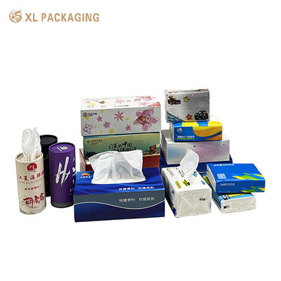 Thick Hardboard Matte Lamination Scenic-Spot Tissue Box with Virgin Wood-Pulp Tissue and Precision Die-Cut Pull-Out Opening