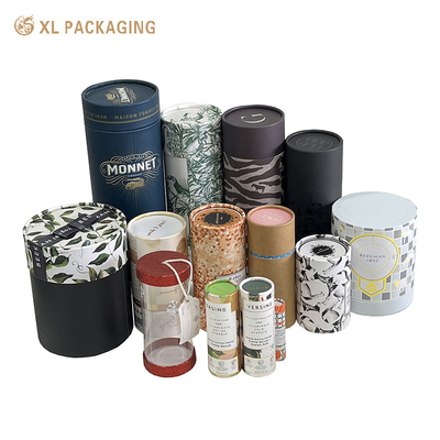 XL Packaging Custom Packaging Box Custom Large Size Cylinder Box Flower Paper Tube Box with Handle for Tea Packaging