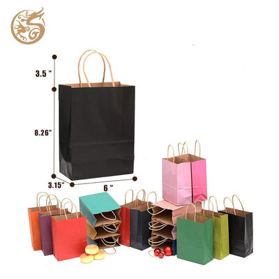 Custom Printed Kraft Paper Bags with Twisted Handles for Luxury Packaging