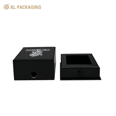 Lockable Black Cosmetic Packaging Box with Buckle Lock for Face Cream