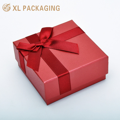 Custom Logo Jewelry Packaging Cardboard Paper Lid And Bottom Multiple Size Jewelry Box With Sponge Foam