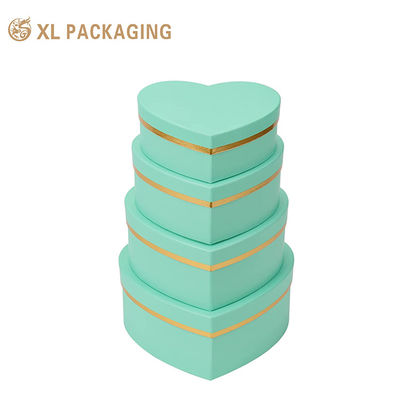 Custom Eco-friendly Heart Shaped Gift Box with Nestable Round Tube Design and Customizable Printing