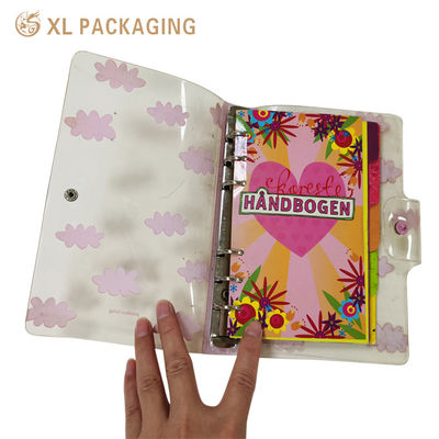 Custom PVC 6-Ring Loose-Leaf Binder Notebook with Flexible Waterproof Cover and Full-Color Printing