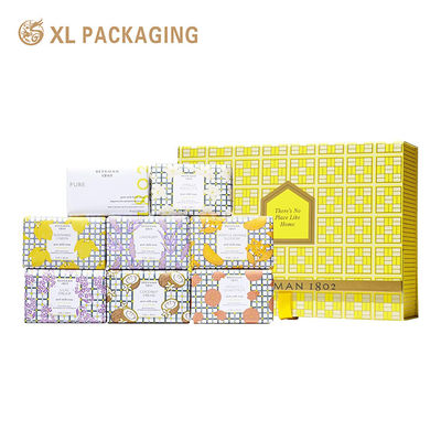 Luxury Rigid Soap Gift Box for Custom 8-Piece Sets with Premium Branding and Rigid Paperboard Construction