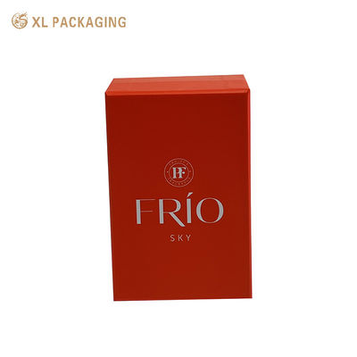 Custom Molded Dual-Slot Shockproof Luxury Gift Box with Matte Bright Red Fingerprint-Resistant Art Paper and Sealed Two-Piece Lid & Base Structure