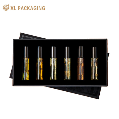 Lid and Base Perfume Boxes Custom Logo Luxury Rigid Cardboard Perfumery Boxes for Gift Cosmetic Luxury Packaging with Foam