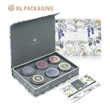 Eco Recyclable Luxury Foldable Magnetic Tea Gift Box with 157gms Art Paper for Herbal Tea Sets