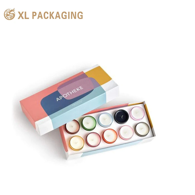 High Quality Eco-friendly Hard Cardboard Printed Lid and Base Box , Perfume Packaging Candle Paper Box With Insert