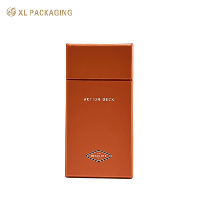 XL Packaging Custom Packaging Factory Packaging Gift Boxes Bevel Angle Lipstick Paper Box Orange Cigarette Box With Custom Logo