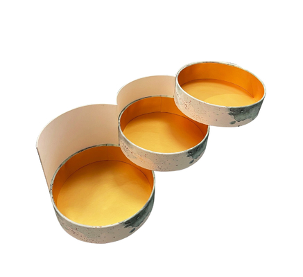 Hot Stamping Surface Handling Customized Luxury Three Layers Round Shape Cylinder Paper Tube for Chocolate Tea in CMYK Color