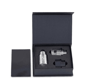 Custom Printing Empty Magnet Paper Packaging Boxes Ribbon Linked Lid Hinged Paper Box For Food Can