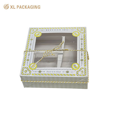 Foldable Silver Foil Clear Window Gift Boxes for Hand Cream Cosmetic Sets
