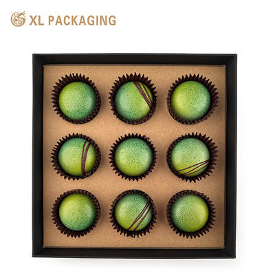 Customized 1.5mm Thickness Chocolate Packaging Box with Food Grade PET Insert and Customizable Cavity Layout