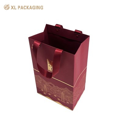 XL Packaging Fashion Luxury Special Paper Purse Handbags Red Jewelry Necklace Bracelet Earing Packaging Box Gift Bags