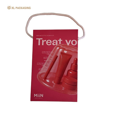 Custom Printed Foldable Cardboard Shopping Bag with Handle for Cosmetics & Makeup