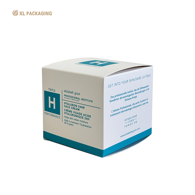 XL Packaging  Printed Cosmetic Foldable Card Box Manufacture Luxury White Card Paper Box Skincare Packaging Custom Logo Eco Friendly for Skincare Cosmetics Packaging