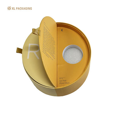Custom Printed Half-Round Cosmetic Box with Magnetic Closure for Luxury Perfume and Skincare Packaging
