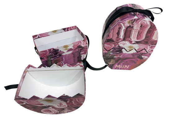 Easter Day Egg Shape Paper Gift Box Skincare Perfume Packing with Tied Ribbon Bow