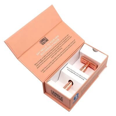 Eco Friendly Flap Lid Paper Box Book Shape Skincare Oil Packaging with Custom Paper Insert